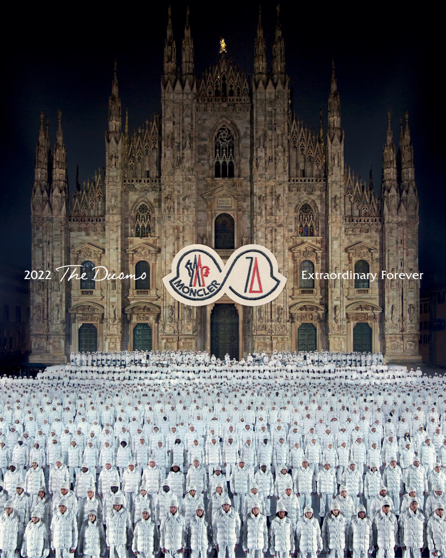 Moncler 70th Anniversary Extraordinary Forever at the Duomo